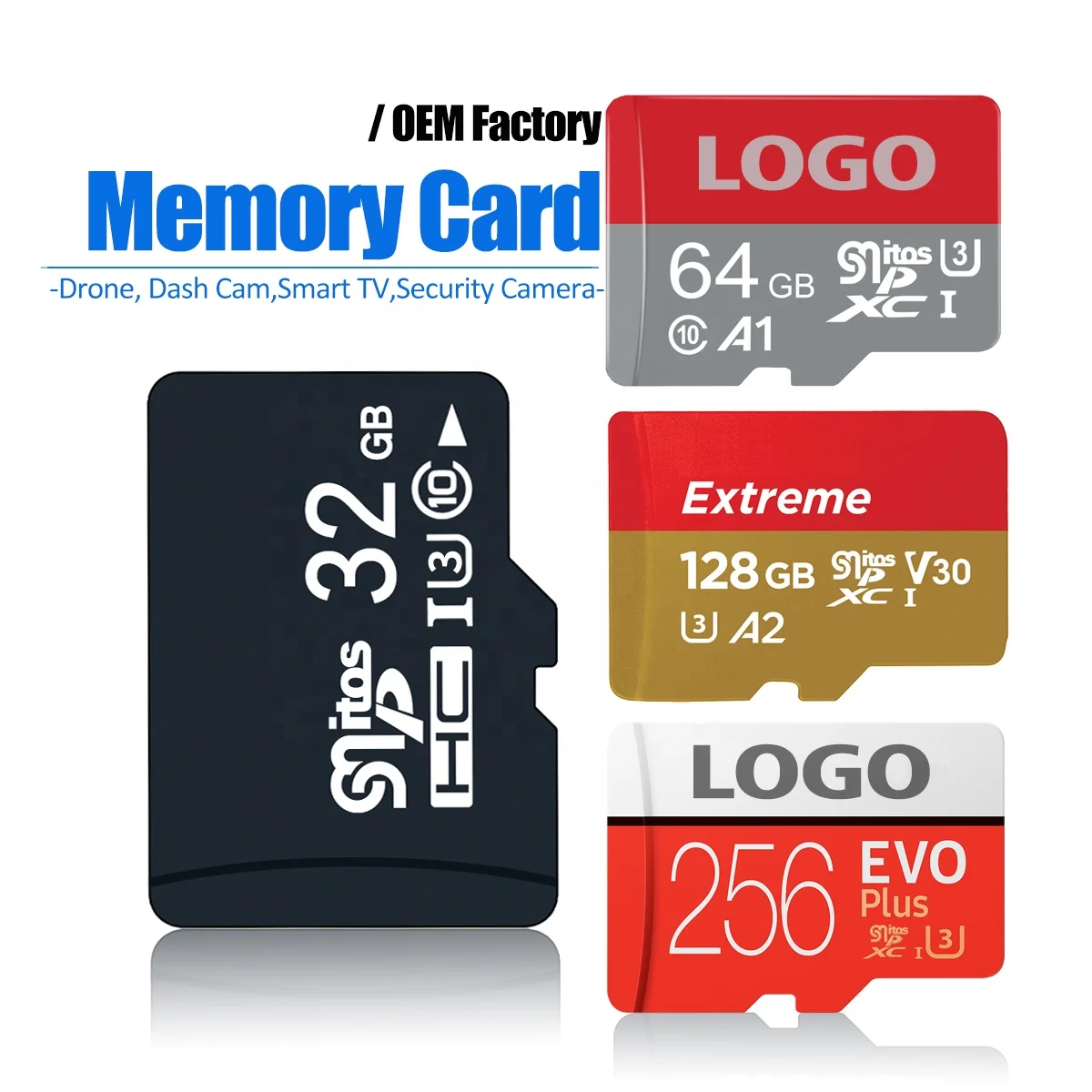 

Meivui Wholesale Micro TF SD Memory Card 1GB 2GB 4GB 8GB 16GB Carte Memoria 32GB 64GB 128GB Custom Micro TF SD Flash Memory Card
