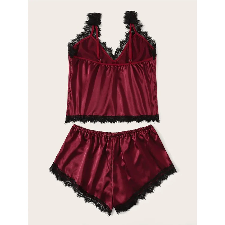 

NY-1018 New Amazon Hot Sales Plus Size Harness Red Lingerie Set Sleepwear