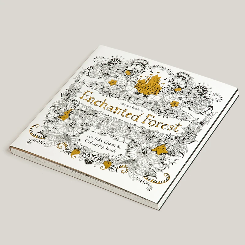 
Custom printing cheap colouring books / Enchanted forest inky quest & colouring book 