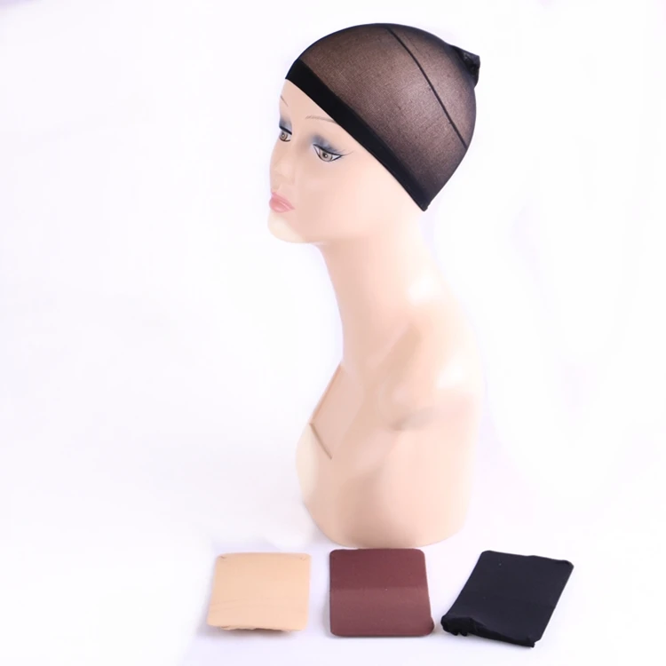 

Xuchang Harmony 20 bags 2pc/bag 5 colors stretchable elastic nylon hair liner snood stocking wig cap, Black, dar brown, medium brown, light brown, blonde