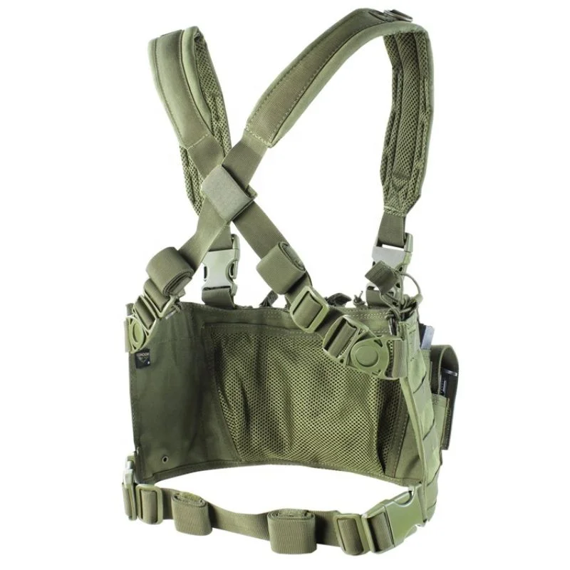 Military Tactical Combat Hunting Chest Rig Vest Carrier Armor Harness ...