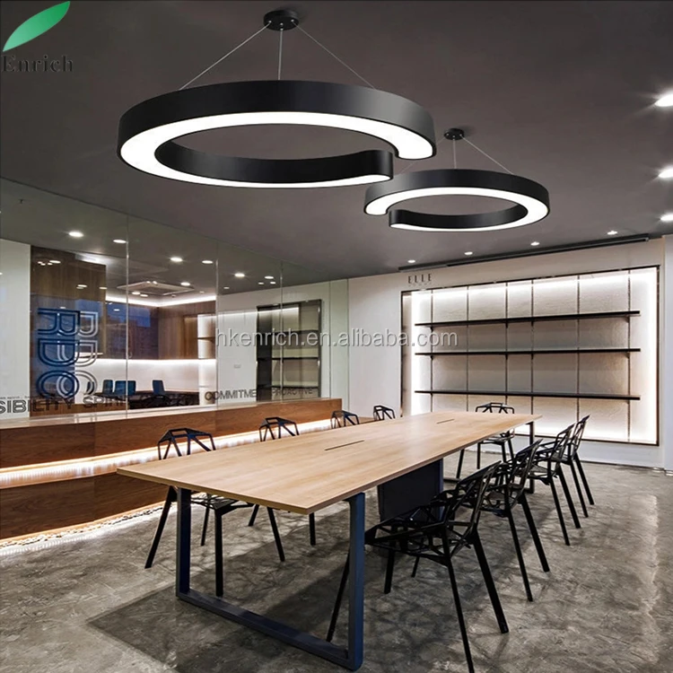 Led Office Chandelier Modern Minimalist C Shaped Ring Cafe Restaurant Pendant Lighting View Popular Led Pendant Lighting For Supermarket Enrich Product Details From Shenzhen Enrich Lighting Co Ltd On Alibaba Com