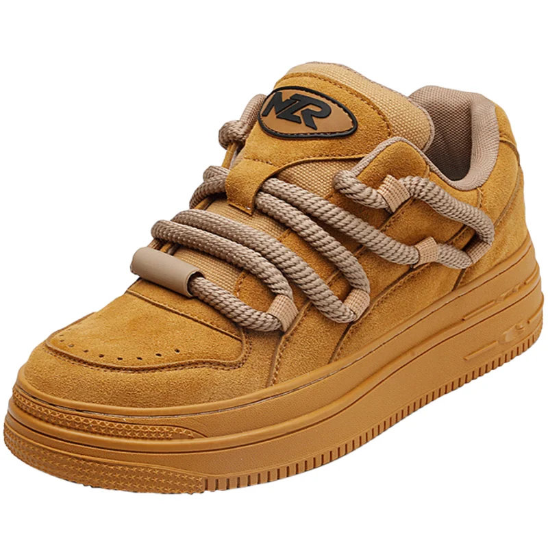 

Dropshipping Custom Logo Chunky Platform Walking Style Shoes Men 2023 Casual Skateboarding Sneakers