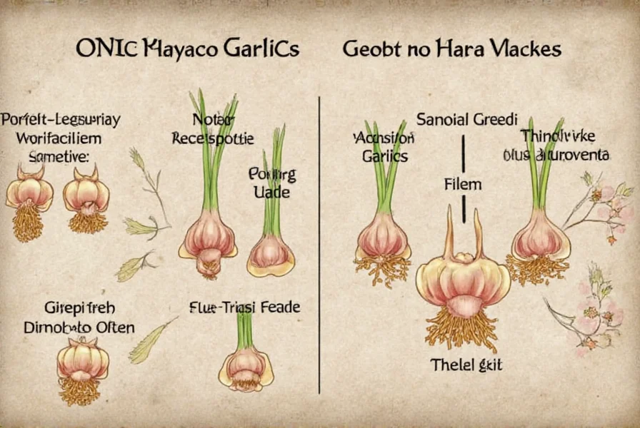 Selecting healthy garlic cloves for planting - choose firm, large cloves with intact skins