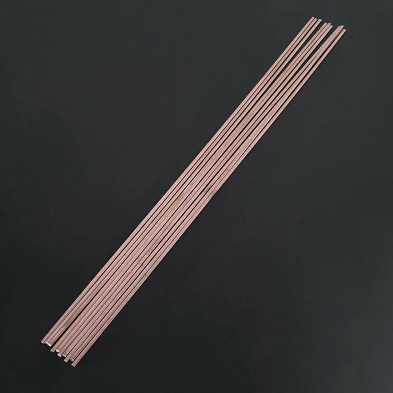 

10pcs High Quality Low Temperature Flat Soldering Rods For Welding Brazing Repair Copper Electrode 3x1.3x400mm