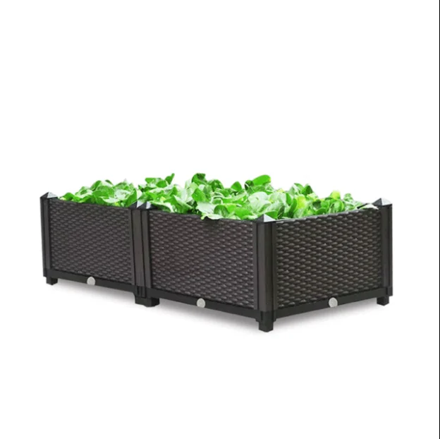 

Brown Planting Roof Combination Flower Pot Grow Fall Resistant Tray Wheat Bud Seedling Culture Box
