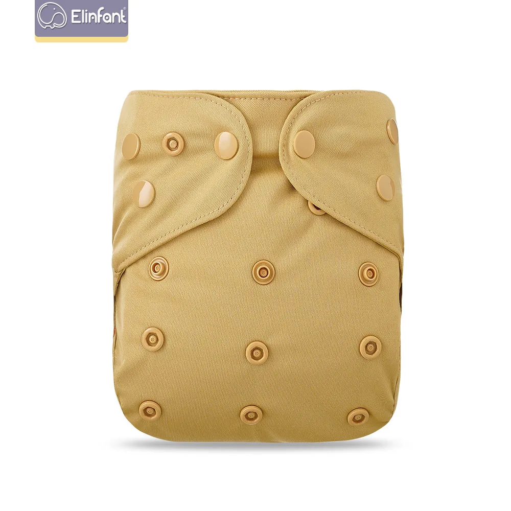 

elinfant solid color Adjustable Size Solid Baby Cloth Diaper Covers reusable cloth pocket diaper anti leak cloth diaper cover, Red blue white green
