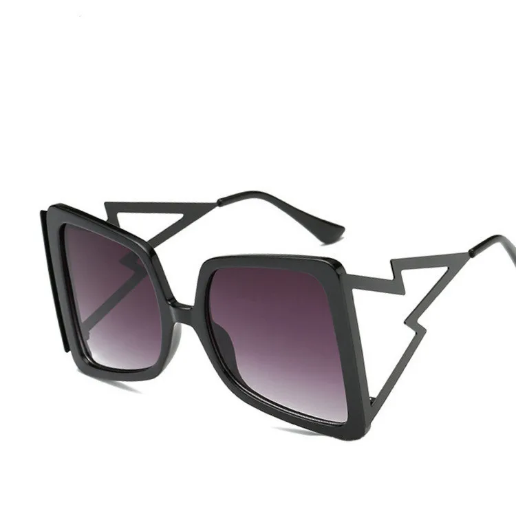 

Luxury oversized big frame fashion vintage Lightning legs trendy shades sunglasses, Mix color or custom colors