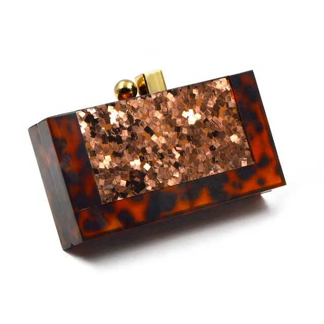 

2021 Summer Tortoise Acrylic Purse Bags Fashionable Purse Bags Clutches For Lady (XJEB827)