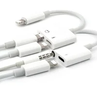 

For iphone 2 in 1 mobile phones 3.5mm Usb Charging Cable Audio Adapter