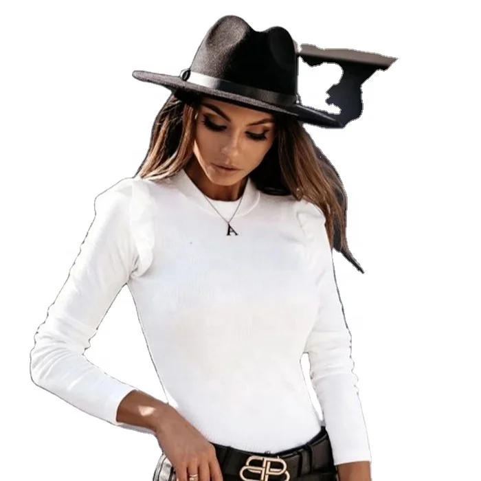 

Long sleeve sweater Slim-fit flying sleeve top Women's wholesale base coat