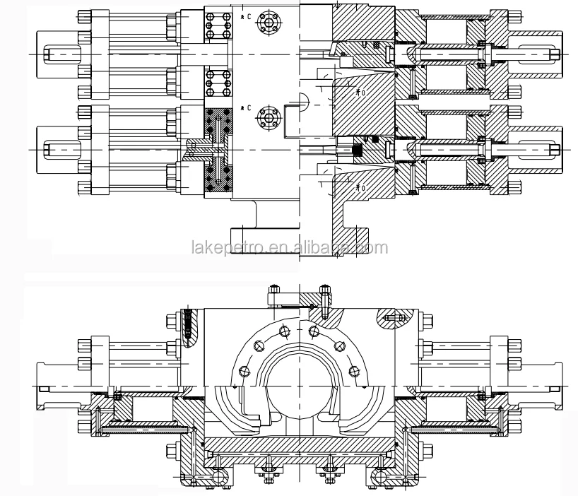 New 2FZ35-35 13 5/8" 5K Shaffer Double Ram BOP for Well Drilling - API ...
