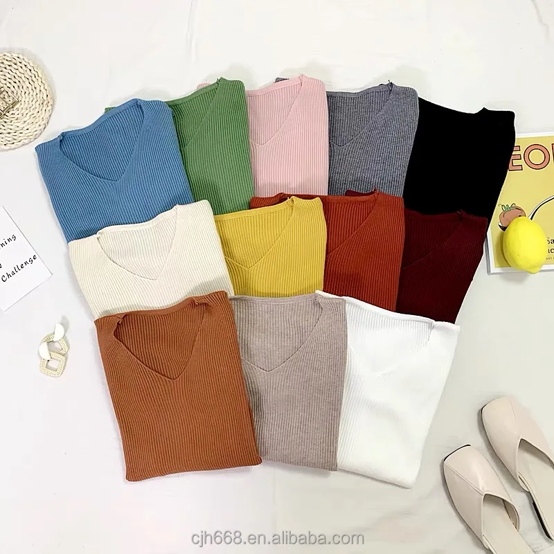 

Fashion 2021 Autumn Temperament South Korean women's hooded collar tight sweater hem shirt sweater factory wholesale, Customized color