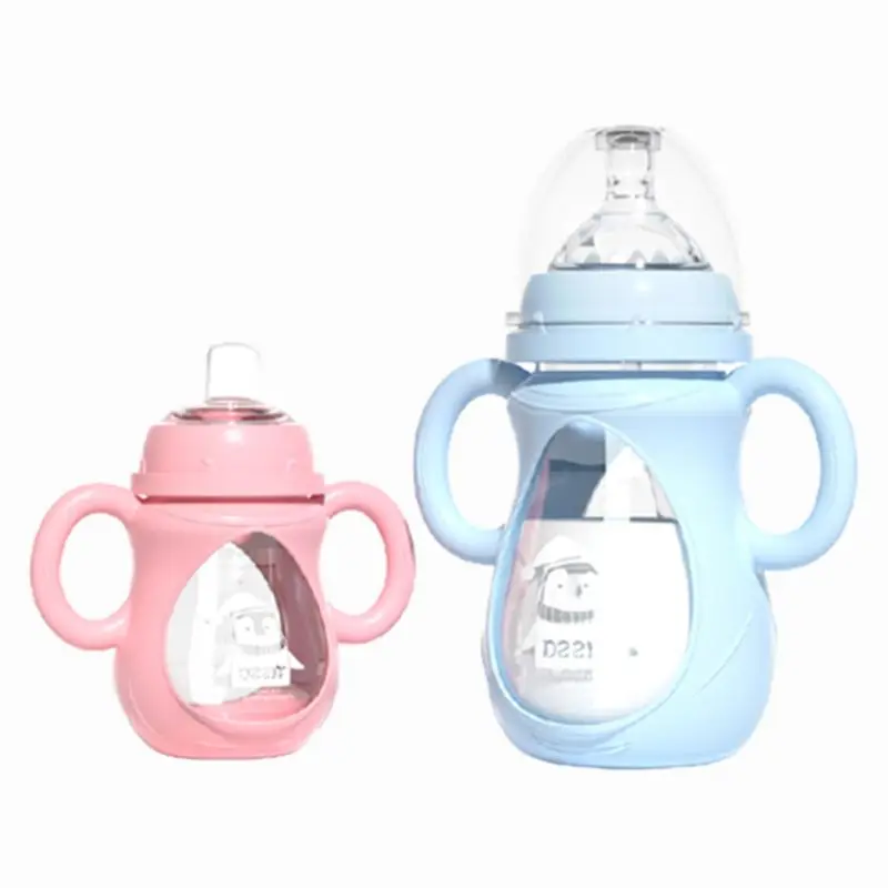 

Factory Sale Milk Bottle Baby Glass Feeding Bottle 150Ml/240Ml Baby Nursing Bottle