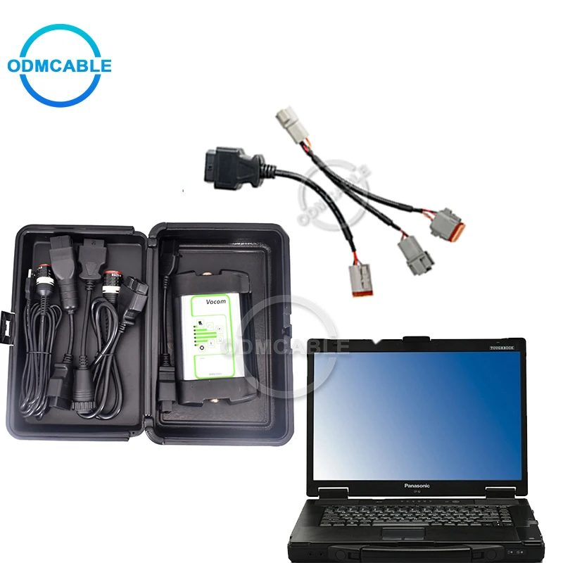 

Full Set Vocom PENTA Marine Diagnosis VODIA VODIA5 DIAGNOSTIC Kit Vocom 6Pin cable for Penta with CF52 laptop