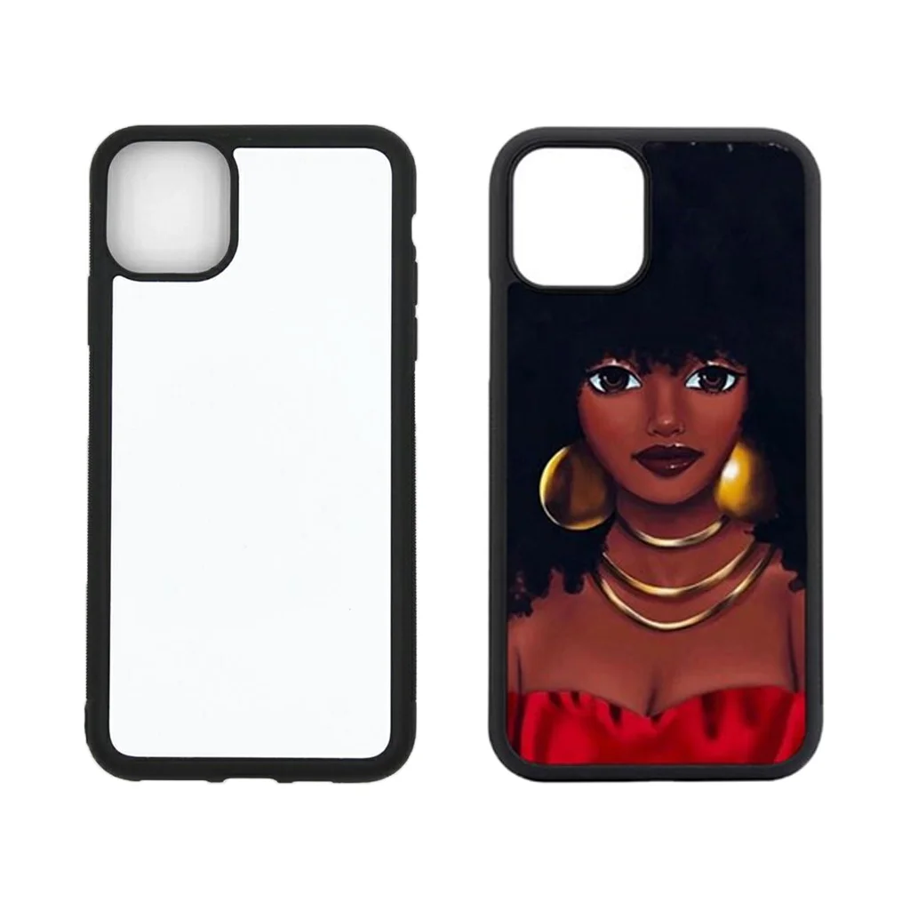 

Zhike for Fundas Para Celulares 2d TPU 2021 Bulk Printing Diy Black Girl 11pro Max iPhone Blank Case Sublimation Phone Case