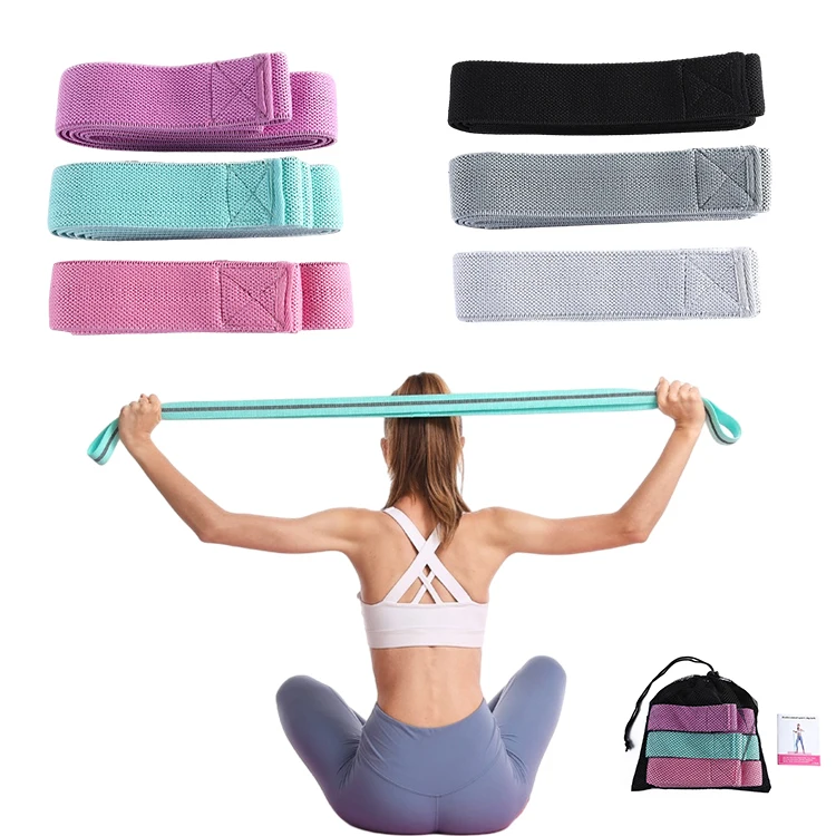 

Gym Exercise Loop Cotton Fabric Pull Up Assist Long Resistance Bands Sets, Candy series and dark series