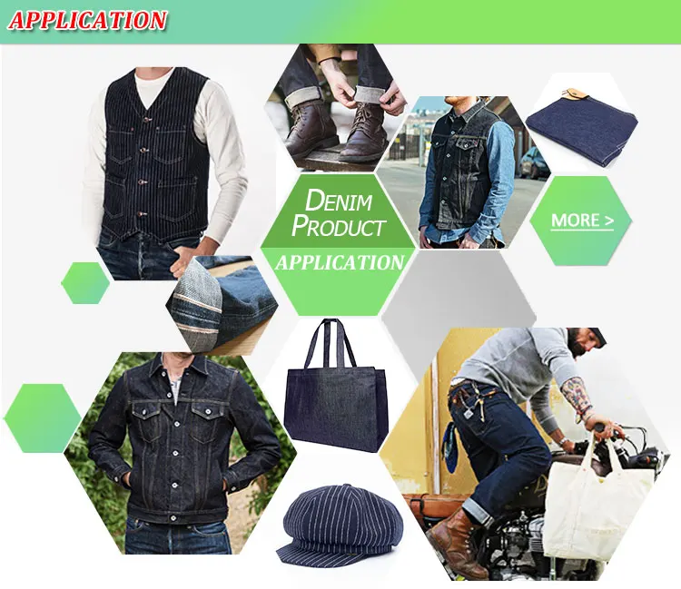 denim jeans fabric material in 100% cotton raw denim fabric with indigo colour