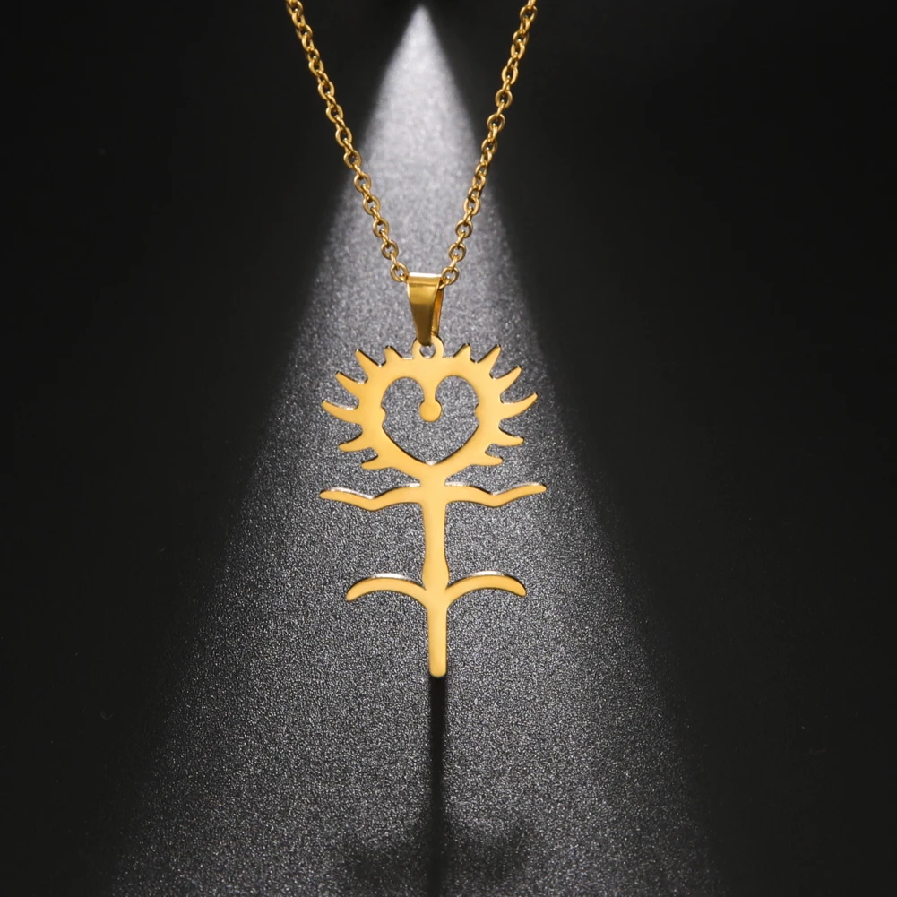 New Arrival Sun Flower Necklaces Sunflower Birth Flower Necklace for Women Girl Birthday Gift