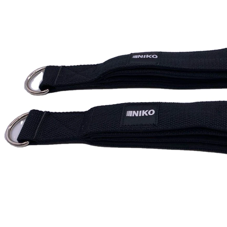 

Pilates single loop strap padded, reformer straps, yoga straps, Black
