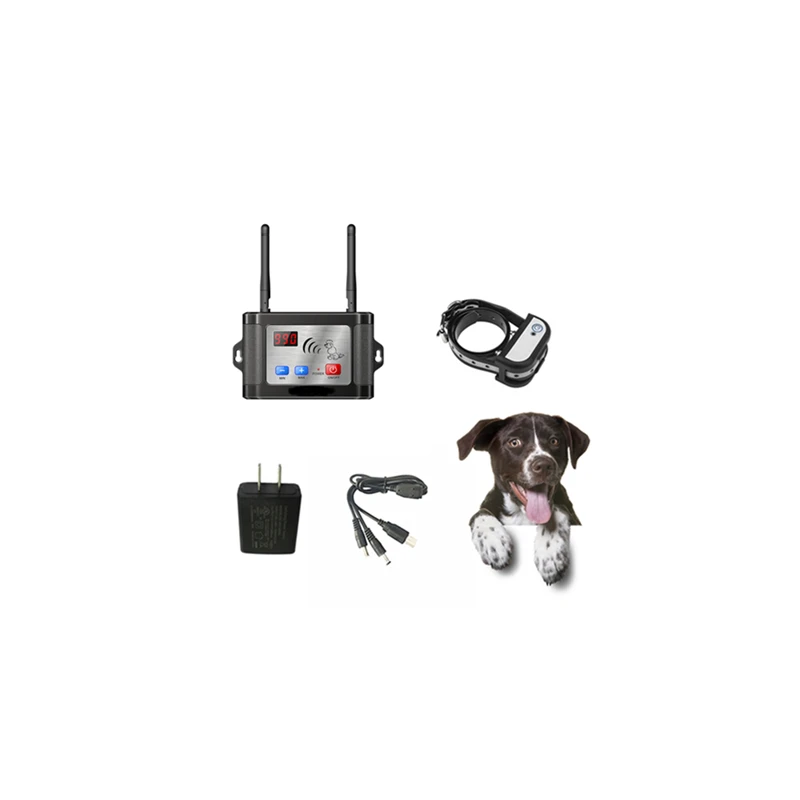 

dog training collar with remote Dual antenna Waterproof Wireless battery Electronic Pet Fence System