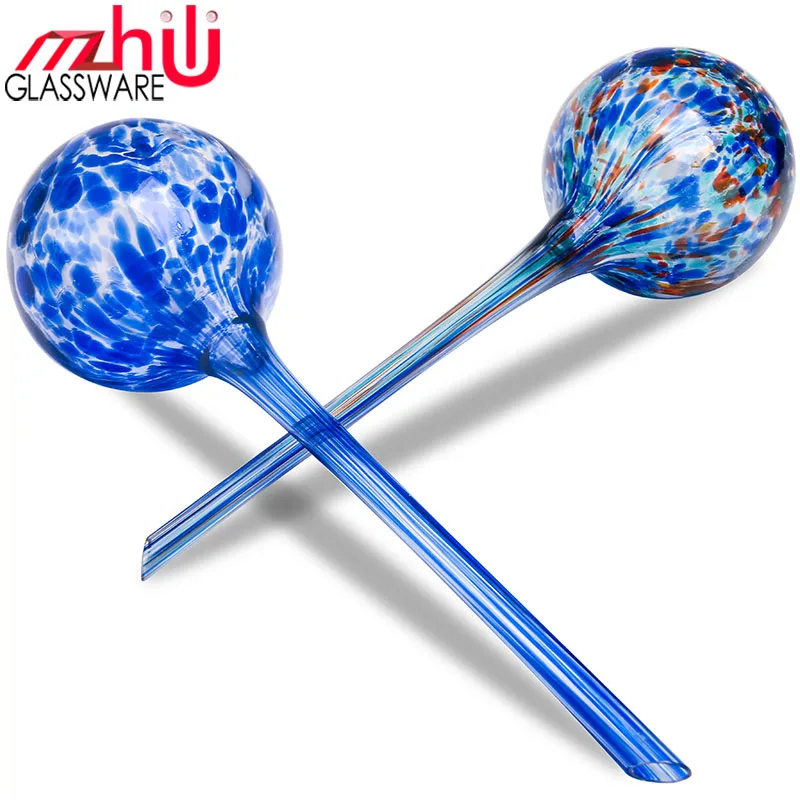 

Coloured Self Watering Globes  set of 2pc Garden Water drip Ball For Potted Plant aqua globes Watering Bulbs spikes Han, Green,cobalt blue,coloured