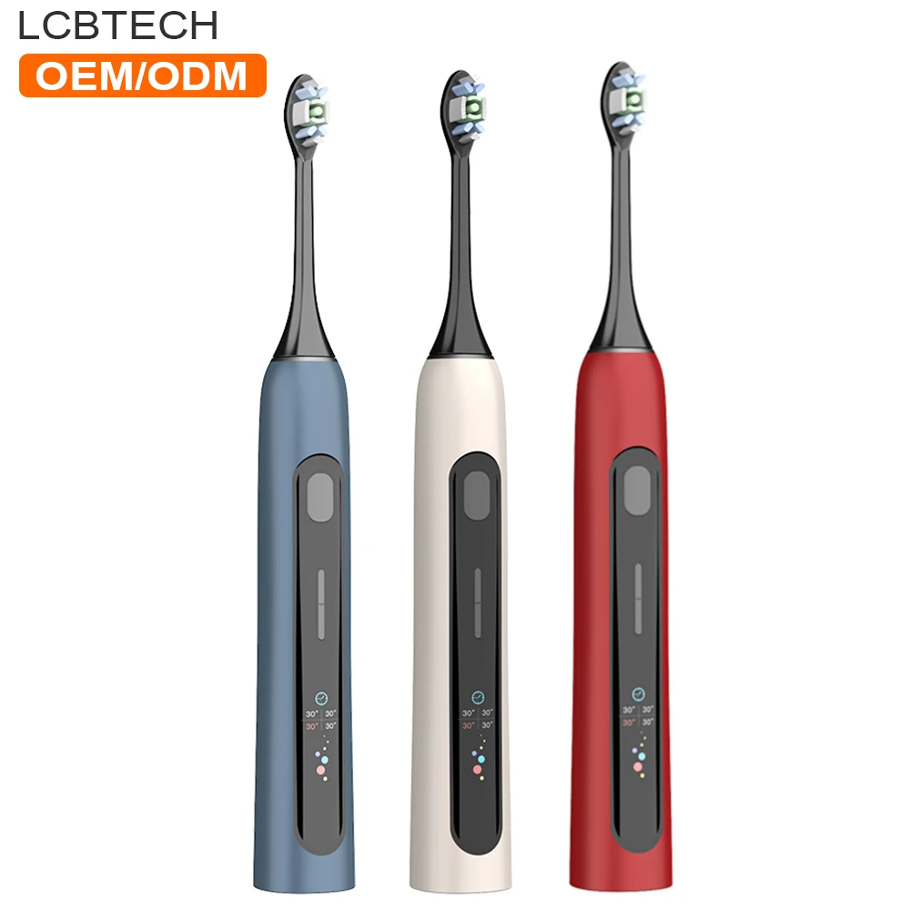 

Sonic Smart Electric Toothbrush Vibrating Color Screen Display Soft Hair Whitening Toothbrush with Travel Case