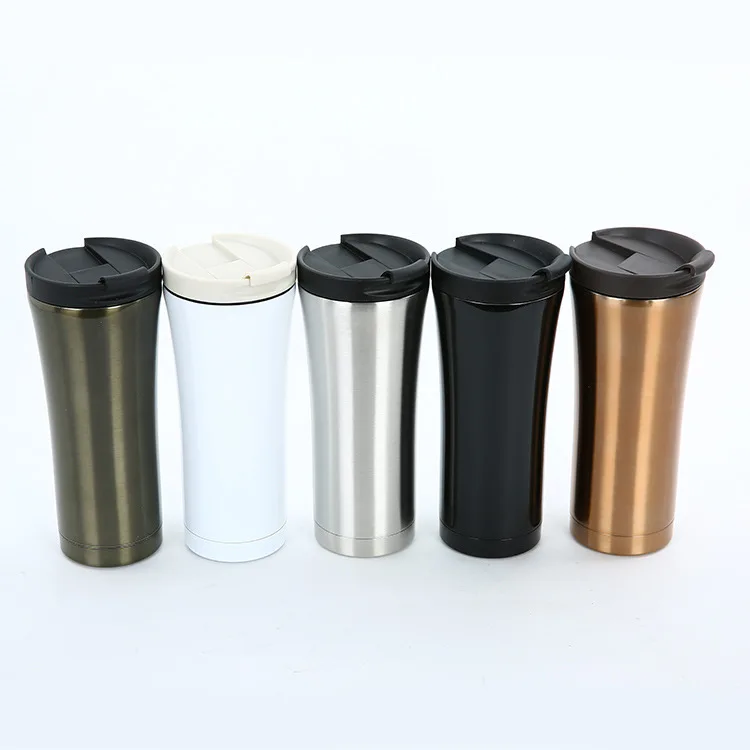 

Hot Sales 500ML Vacuum 304 Stainless Steel coffee mugs Double Wall Insulated Flask Thermal Cup With Lid travel water bottle, Customized color