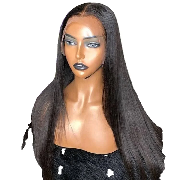 

Wholesale Body Wave HD Full Lace Wigs Human Hair Lace Front Peruvian Virgin Hair 360 Lace Front Wigs For Black Women, Natural color1b
