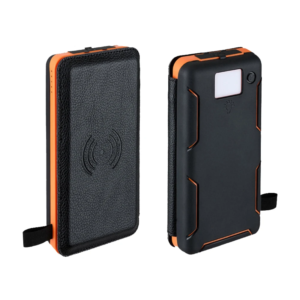 Foldable 10000mah High Efficiency solar mobile phones power bank Qi Wireless charging PowerBank - ANKUX.COM