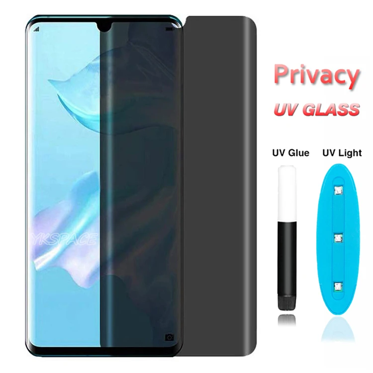 

Nano Liquid Screen Protector Privacy 3D Curved Tempered Glass For Samsung S9 S10 S20 Plus Ultra Note 10 Mate 30 Pro, Transparent black
