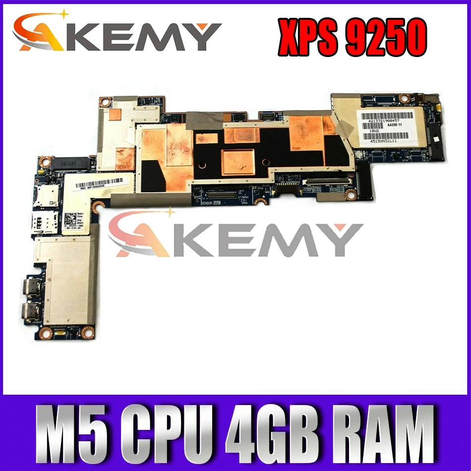 

Akemy Brand NEW M5 4GB FOR Dell Latitude 7275 XPS 9250 Laptop Motherboard LA-C321P CN-09F52W 9F52W Mainboard 100% tested