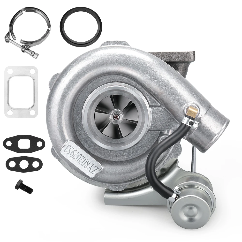

US UK DE AU Free Shipping T04E T3 T4 .48 A/R 50 Trim Turbo Universal turbocharger for all 4 or 6 CYL 1.5L-2.5L Engines 400HP