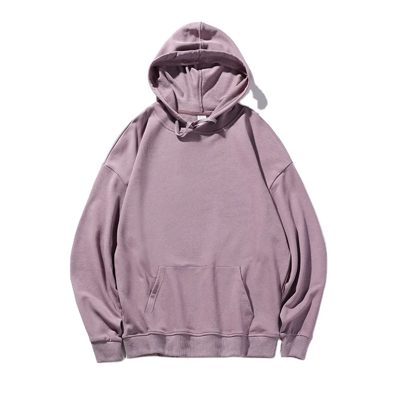 

Autumn and winter thin couples drop shoulder pullover sweater hooded pullover