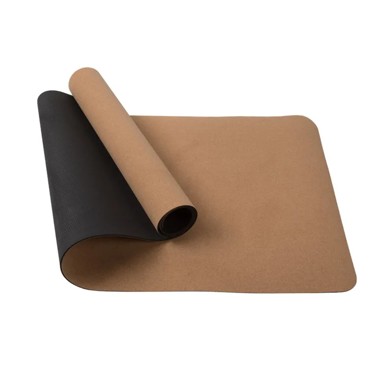 

Non Slip Made Of TPE 4mm Oem Alignment Yoga Mat Cork, Cork color