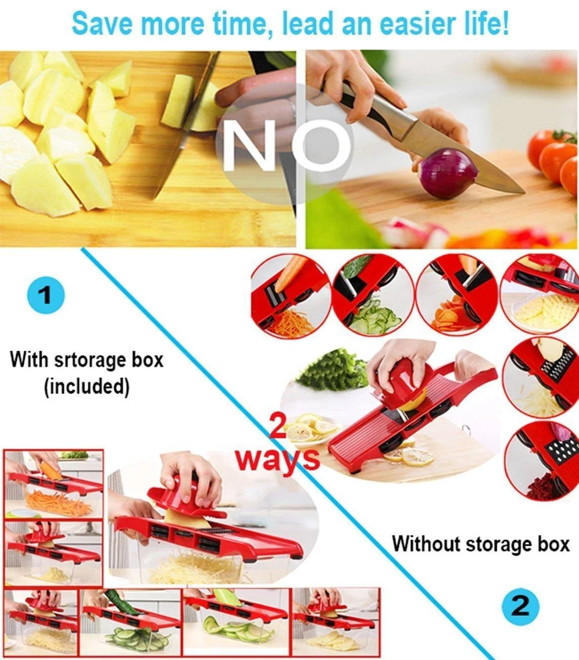 
Kitchen Accessory 6 In 1 Multi Function Vegetable Slicer Fruit Peeler Hot sale Grater 