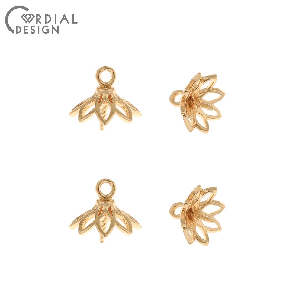 

Jewelry Accessories Cordial Design 100Pcs 11*12MM Jewelry Accessories Copper DIY Making Connectors For Pendant Hand Made Charm