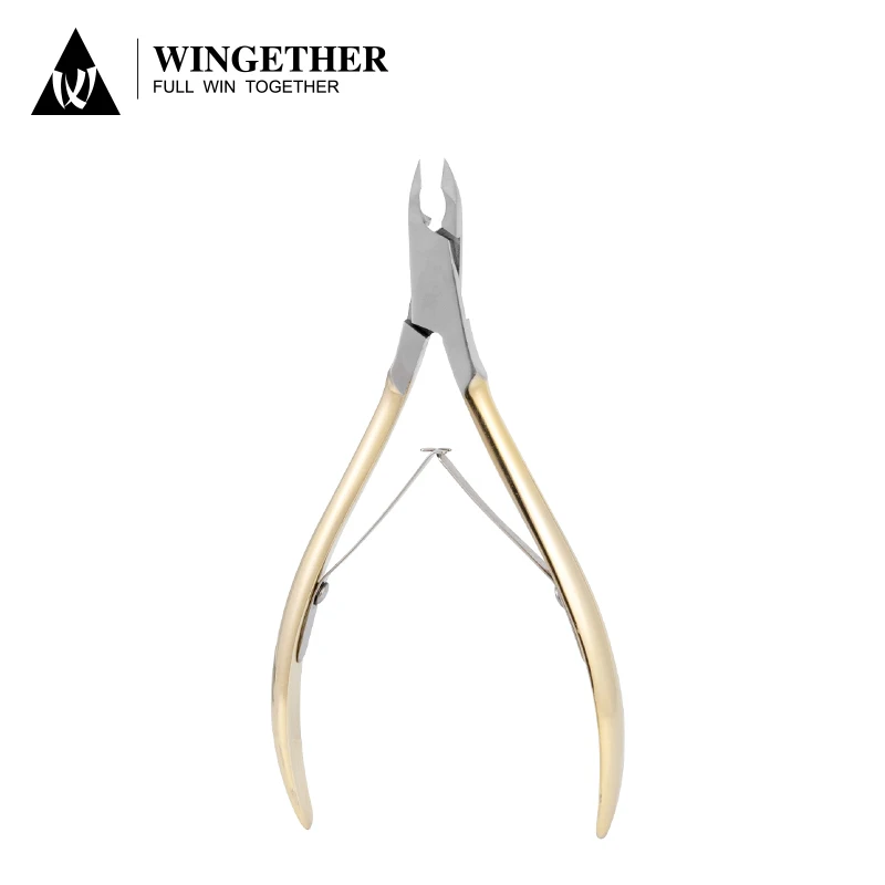 

Wingether Amazon Hot Sell In Stock Stainless Quarter Half Full Jaw Pushes Steel Cuticle Remove De Cutcula Nail Cuticle Nipper