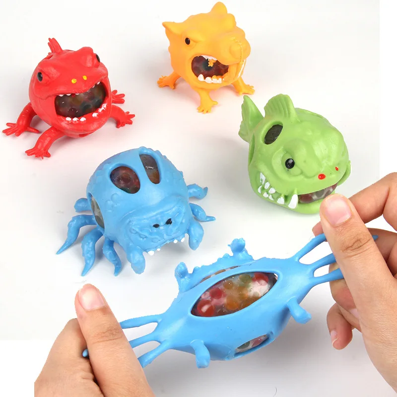 

Creative novel vent frog ball funny animal kneading trick shark grape decompression ball toy wholesale