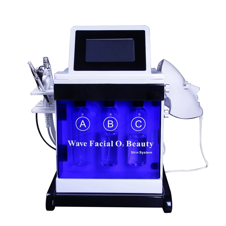 

Niansheng 5 in 1 Hydra Water Peel Diamond Microdermabrasion Machine Facial Deep Cleansing Diamond Micro Dermabrasion, Blue/white