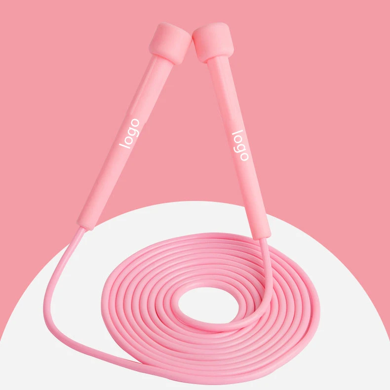 

2021 New Style Manufacturer Custom PVC Jump Rope 4mm Colorful Adjustable 3.05m Length Durable Fitness Training Skipping Rope