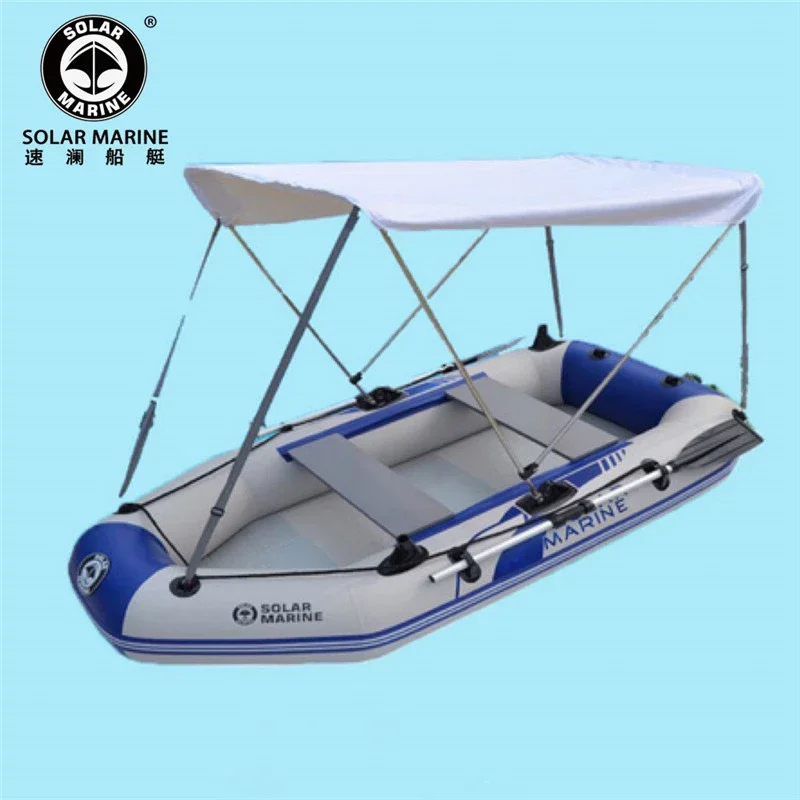 

Solarmarine PVC Inflatable Fishing Boat Tent Rafting Kayak Awning Boat Accessories Dinghy Canoe Awning Yacht Canopy Sun Peng, White