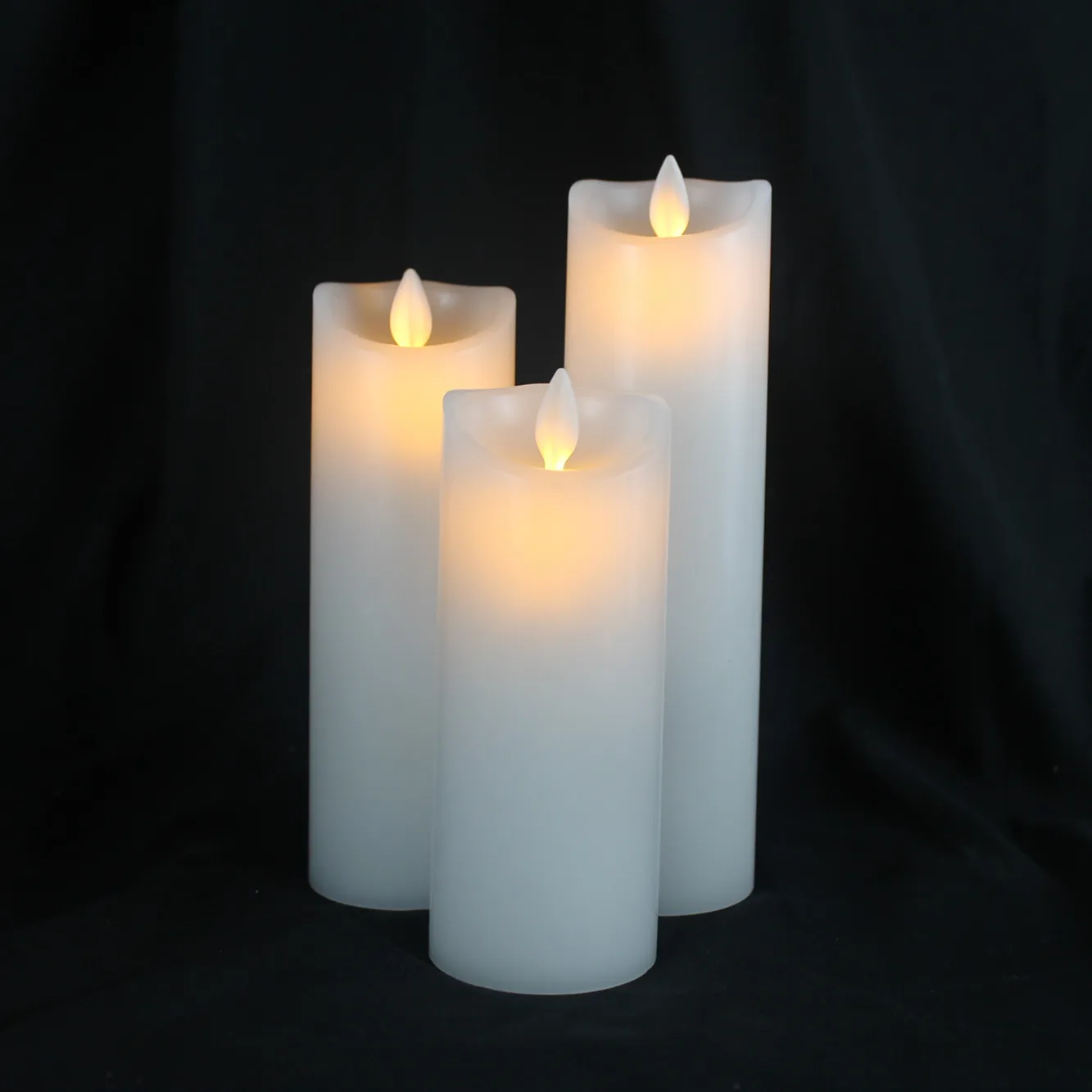 Direct factory manufacture dancing flickering flameless candle flameless led remote control wax candles