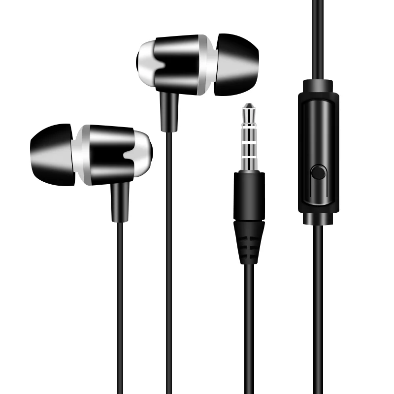 

High Quality Wired Headsets Sports Headpohnes In-Ear Earphones with Mic