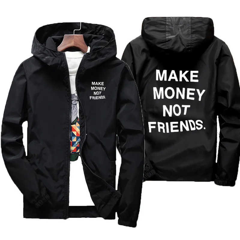 

Unfriend Pulse Print Men Jacket Spring Summer Men Streetwear Hooded Sweatshirt Slim Jacket Male Casual Jacket, Customized color