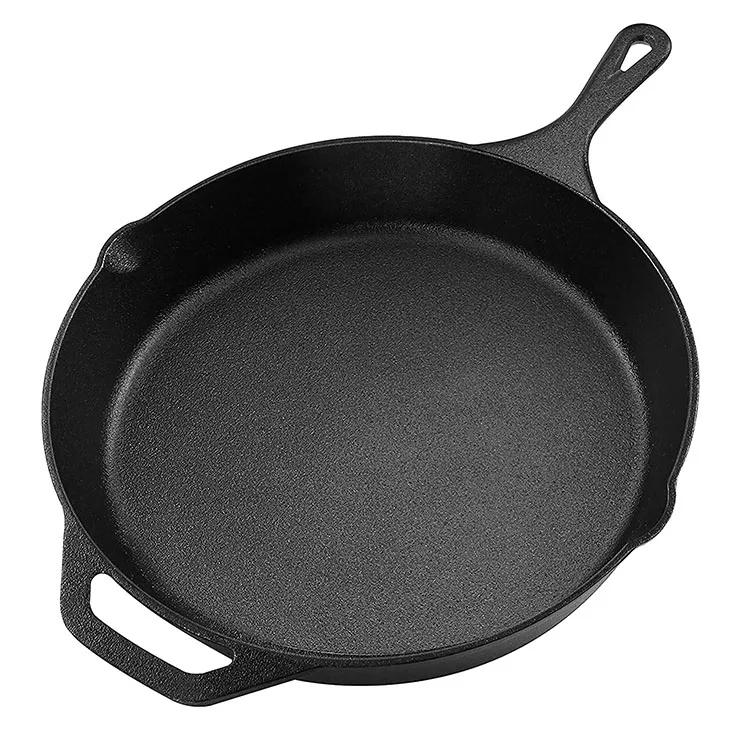 

Cast iron cookware 12.5 Inch custom pan pre-seasoned cast iron skillet, Customized color