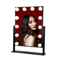 

12 Bulbs Table Girl Gift Cheap Vanity Hollywood Style Makeup Mirror With Led Light