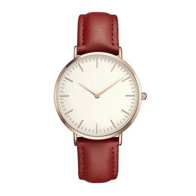 

Shopping Online Hot Sale Simple Ultra-Thin Waterproof Big Round Face Women Quartz Wrist Watches Montre Femme Reloj De Mujer, 8 colors