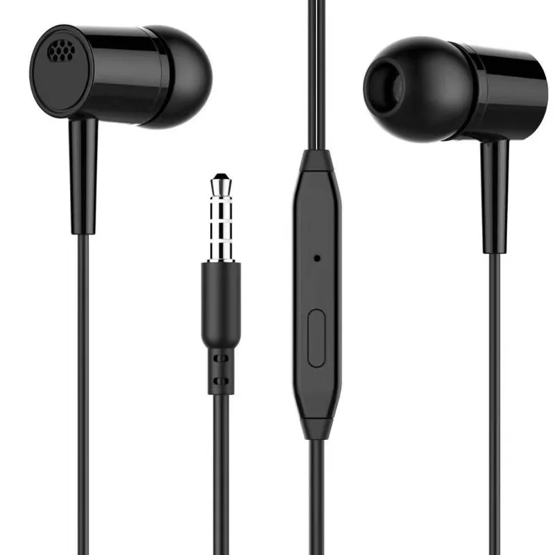 

HIFI in Ear Black and White D21 Stereo Wired earphone headphone headset with box