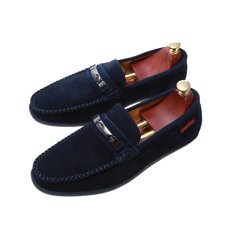 Wholesale Luxury Casual Shoes Men Loafers Genuine Suede First